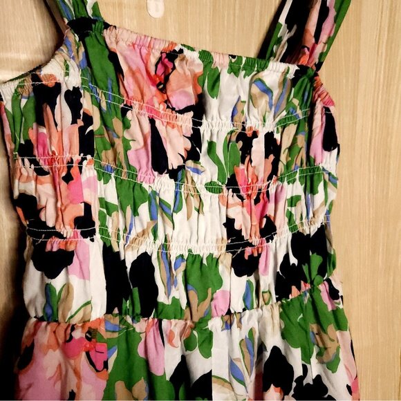 Tommy Hilfiger Womens White Floral Sleeveless Cotton Gauzy Maxi Dress 8 - Picture 2 of 6